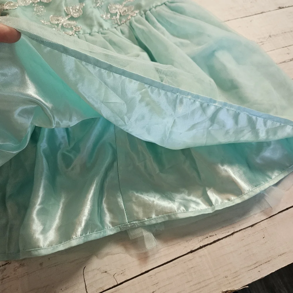 Childrens Place‎ Teal Special Occassion Dress Size 6 Spring Easter Tulle